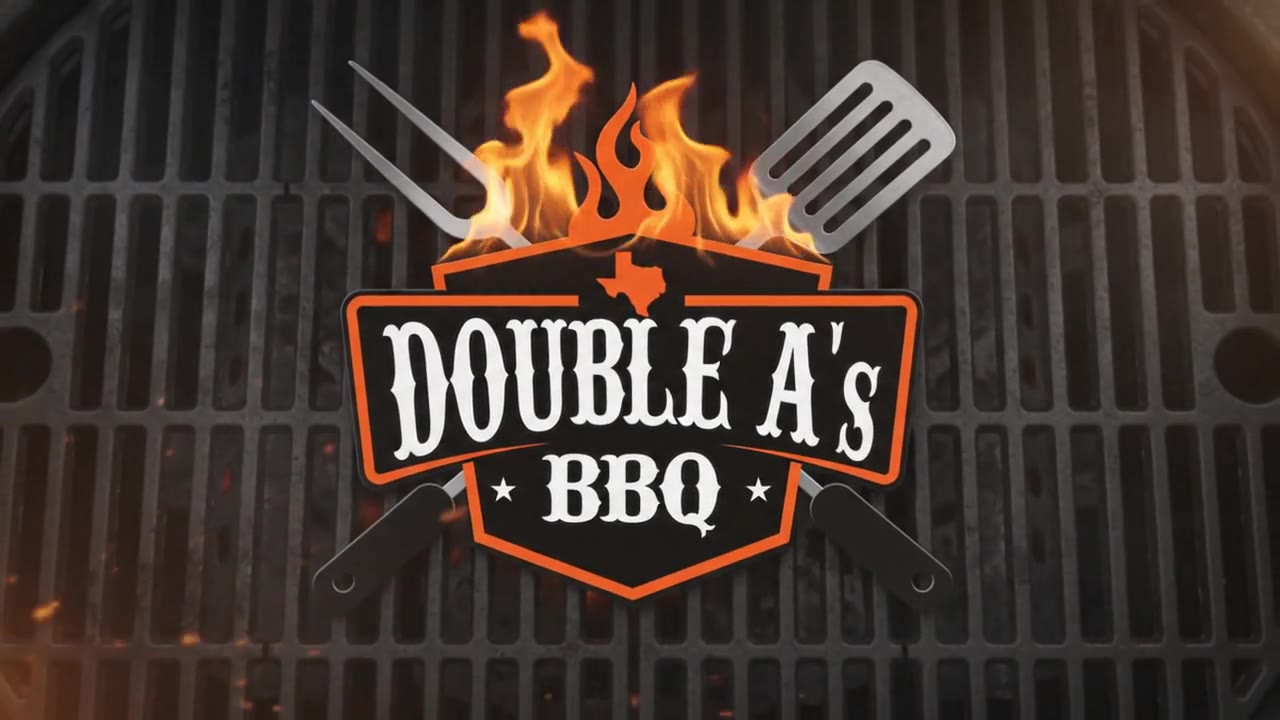 Double A's BBQ animated logo